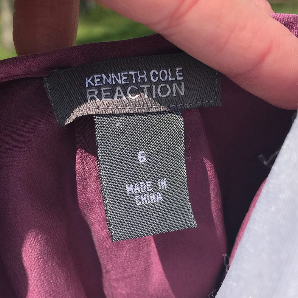 Reaction Kenneth Cole 100% Silk Tunic Length Top - Picture 4 of 8